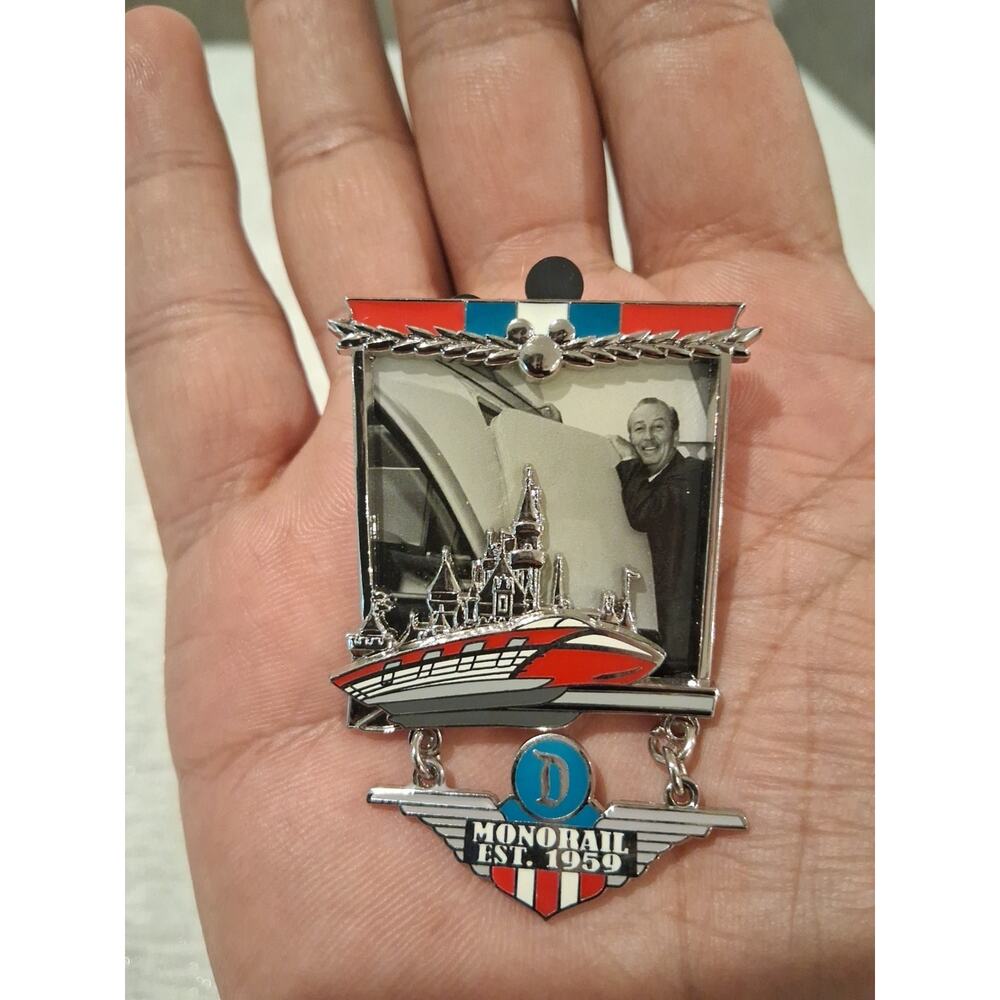 Disney WDW Originals Collection Monorail Dangle Pin Walt Disney LE 5000